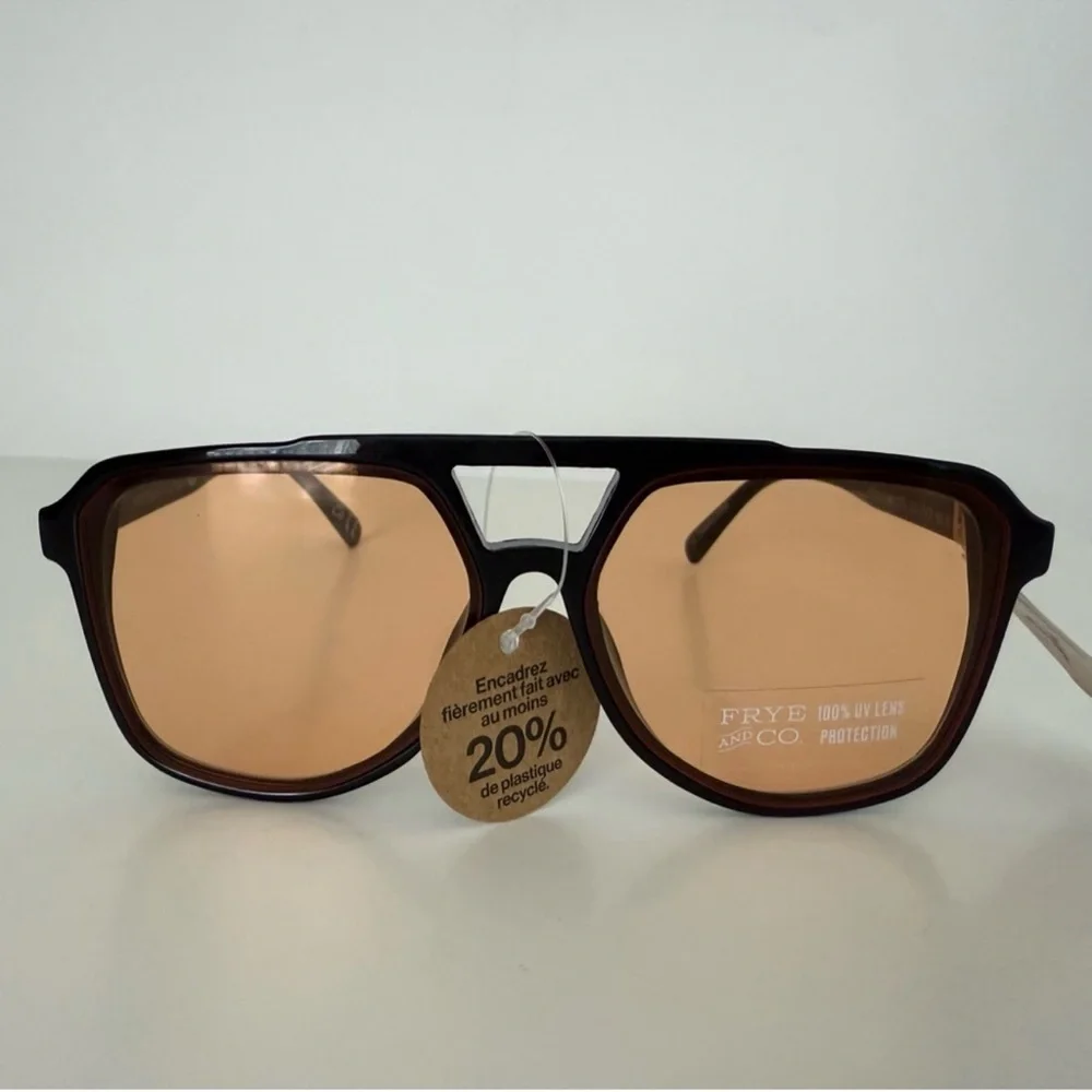 NEW Frye and Co Retro Navigator Aviator Sunglasses